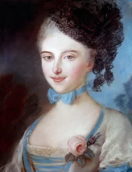 オノレ・ド・バルザックの母、ロール・サランビエ（1778-1854）の肖像。アルベール・アーネスト・キャリア・ベルーズ（1824-1887）のパステル画