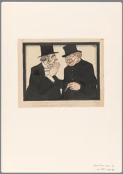 老齢年金法に関する政治漫画のデザイン: Onder Broeders