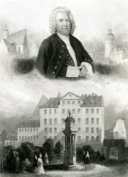 ヨハン・セバスチャン・バッハ（1685-1750）の肖像とモニュメント