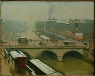 パリの聖ミシェル橋の眺め