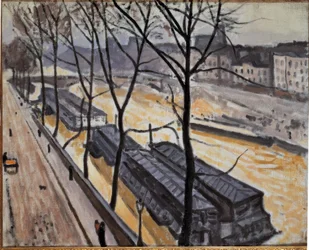 冬のパリ（Quai de Bourbon）