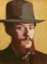 帽子をかぶったムッシュ・ムリエの肖像、1899年頃（キャンバスに油彩）