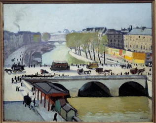 パリのポン・サン・ミッシェルの眺め