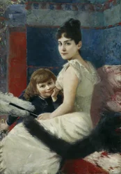 アイリーン・フォン・ケラーと息子のバルタザール