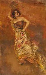 カルメン役のスペイン人ダンサー、キャロライン・オテロ。