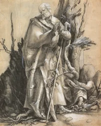 森のひげを生やした聖人c。 1516