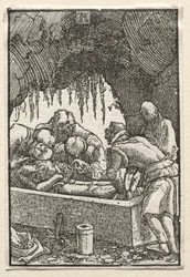 人の堕落と贖い：キリストの埋葬、c。 1515。