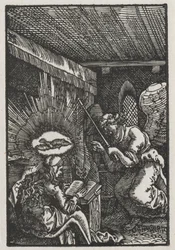 人類の堕落と贖罪：受胎告知、c。 1513。