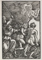 人の堕落と贖い：エデンからの追放、c。 1515。