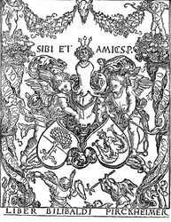Willibald Pirkheimer、c1502-1503、1906のブックプレート