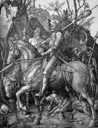 騎士、死と悪魔、1513年（銅版の彫刻）