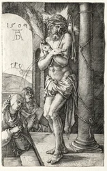 柱のそばの悲しみの男、1509年。