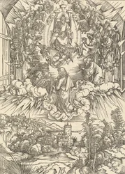 神と長老たちの前の聖ヨハネ、1498年。