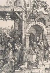 シリーズ「The Life of the Virgin」からのマギの崇拝、ca。 1502年。 1502年。
