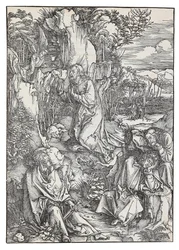The Agony in the Garden、シリーズ「The Great Passion」から、c. 1496年。