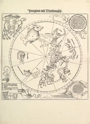 天球儀-南半球、1515年。