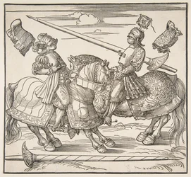 馬上のトーナメント、ca。 151718。