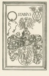 ヨハネス・スタビウスの紋章、1514年頃（木版画）