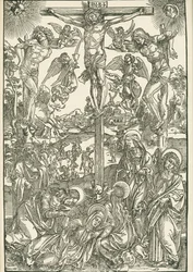 磔刑（大カルヴァリ）、1496-00年頃（木版画）