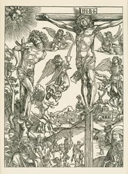 磔刑（大カルヴァリ）、1496-00年頃（木版画）