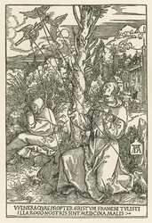 聖痕を受ける聖フランチェスコ 1503-04年頃（木版画）