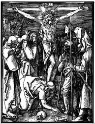 小さな受難』より「磔刑」 1509-11年頃（木版画