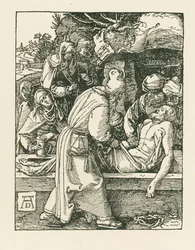 埋葬》1509-10年頃（木版画）