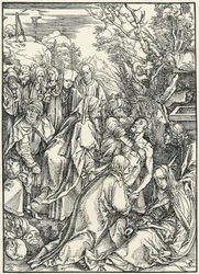大受難曲より「埋葬」（1496-97年頃）（木版画