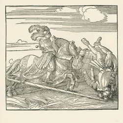 ドイツのトーナメント 1517-18年頃（木版画）