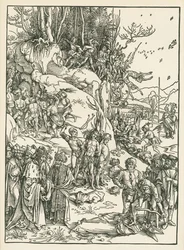 万人の殉教》1496年頃（木版画）