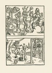 Wie der Würffel auff ist Kumen " への木版画