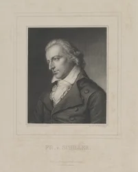 フリードリッヒ・フォン・シラーの肖像 1759-1805、c。 1840年