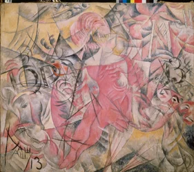 サーカスの女騎手 - Alexander Vasilyevich Shevchenko (Alexandre Chevtchenko) (1883-1948) 作、キャンバスに油彩