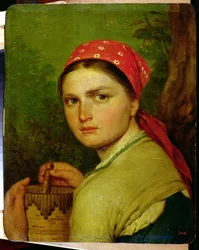 1824年頃の白樺の壺の少女