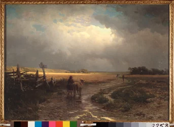 The Thaw (Thaw) - Alexei Kondratyevich Savrasov (Savrasov) (1830-1897) 作、キャンバスに油彩