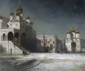 1878年のモスクワクレムリンの大聖堂広場