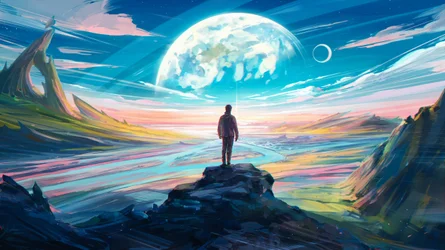孤独な人影　異星