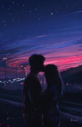 ロマンチックな夜空