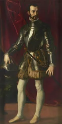 Francesco I de Medici 1541-1587、トスカーナ大公、1570-1575の肖像。