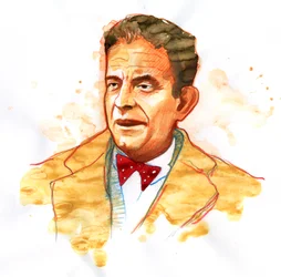 フランスの精神科医で精神分析医のジャック・ラカンの肖像 (1901-1981) (フランスの精神分析医で精神科医のジャック・ラカンの肖像)