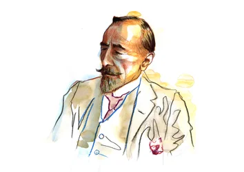 ジョセフ・コンラッドの肖像 (1857 - 1924)、1920 - 1923 年頃のイギリスの作家 (イギリスの作家ジョセフ・コンラッドの肖像)