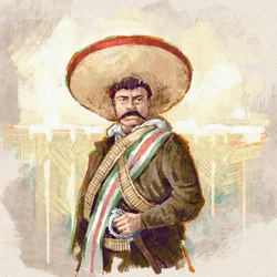 Muotokuva meksikolaisesta vallankumouksellisesta Pancho Villasta, 2023 (kuva)