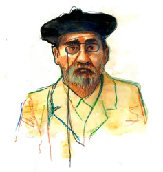 フランスの作家エミール・ゾラの肖像 (1840-1902) (イギリスの小説家エミール・ゾラの肖像)