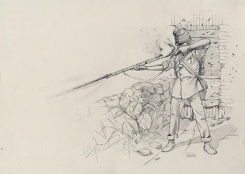 Segundo Império (1852-1870): atirador de infantaria, soldado do exército austríaco, austro-húngaro (austro-húngaro)