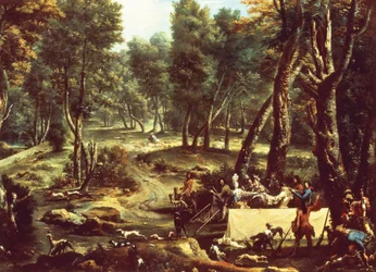 狩猟（油彩・キャンバス