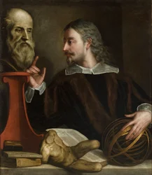 Autoportrait (Self Portrait) - Il Padovanino (1588-1649) として知られる Alessandro Varotari の絵画、キャンバスに油彩