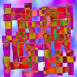 幾何学的構造の結晶,2019,(ミクストメディア)