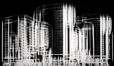 fragment of the City #3,2019,)mixed media)