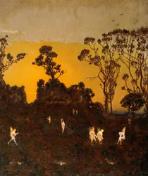 夜明けのハマドリヤド、1910年頃