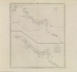 Plans of Ports, Dalrymple, Alexander issued in 1791 ID Number 41167-2001 エドワード・ハーヴェイ中尉によって一部修正されたペルシャ湾の平面図 1778年